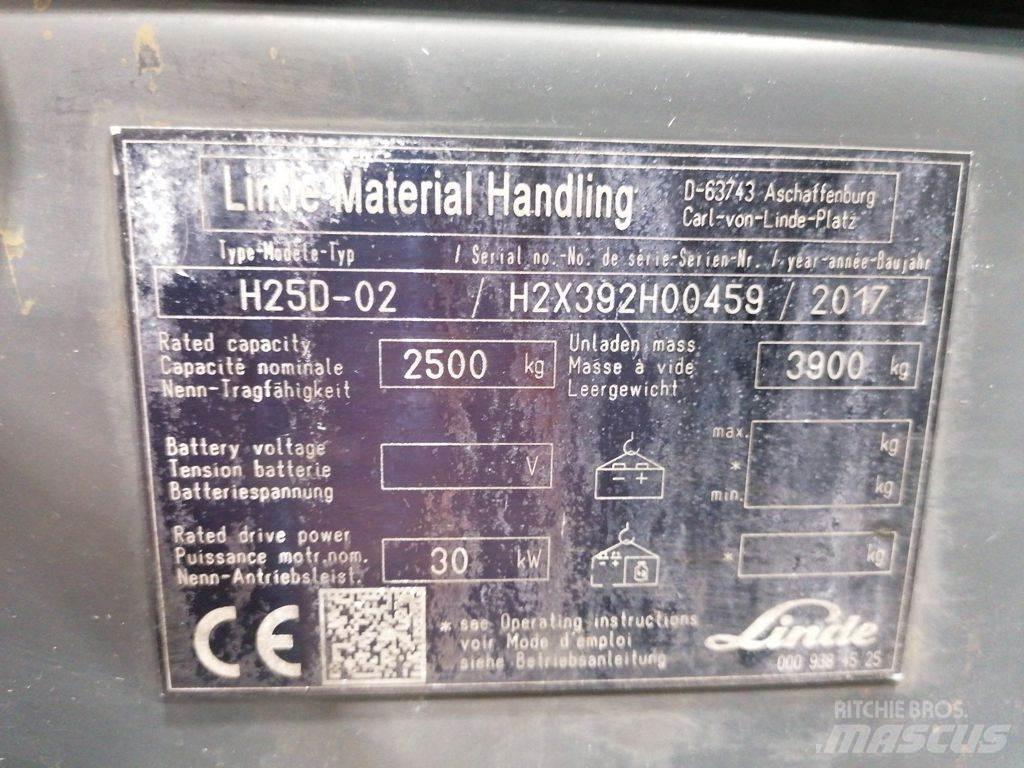 Linde H25D-02 Diesel Stapler