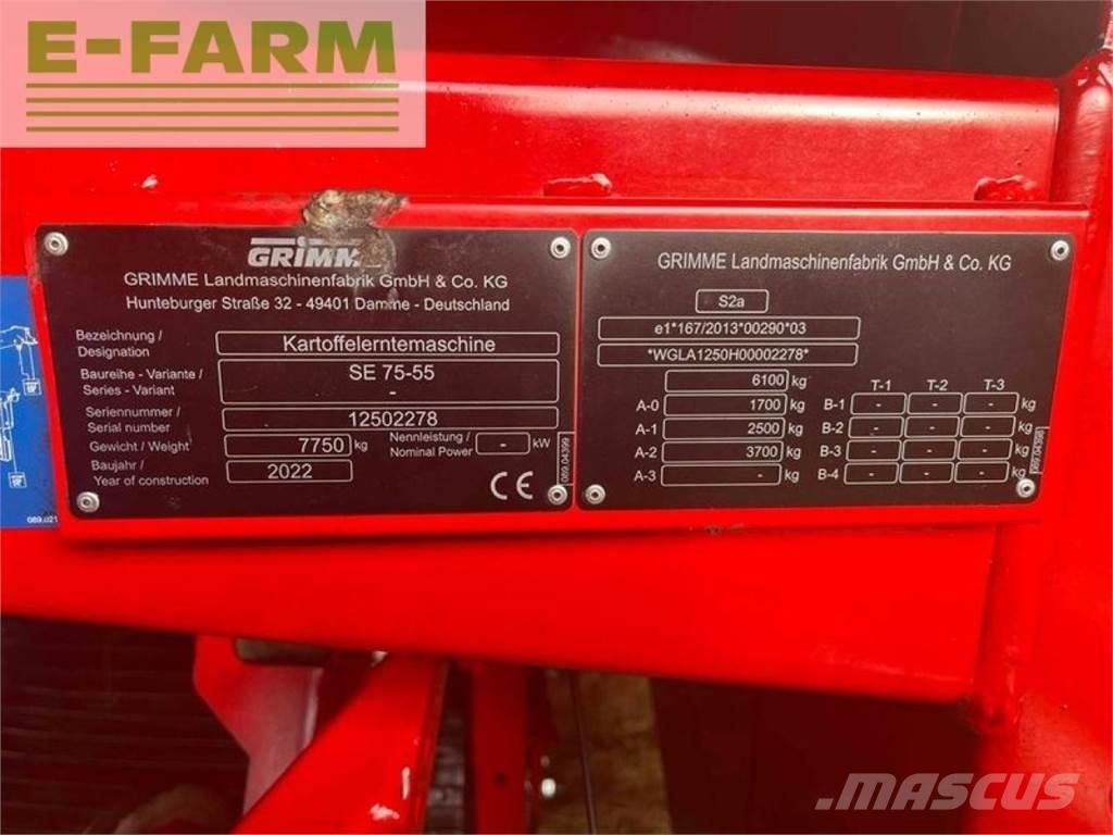 Grimme se 75-55 sb Kartoffelvollernter