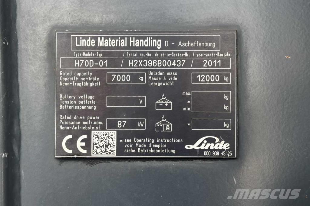 Linde H70D-01 Diesel Stapler