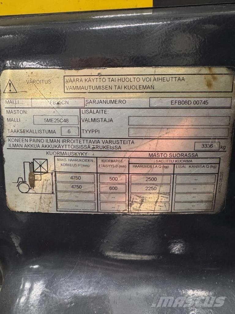 Mitsubishi FB25CN Elektro Stapler