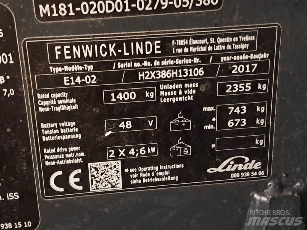 Linde E14-02 ion Elektro Stapler
