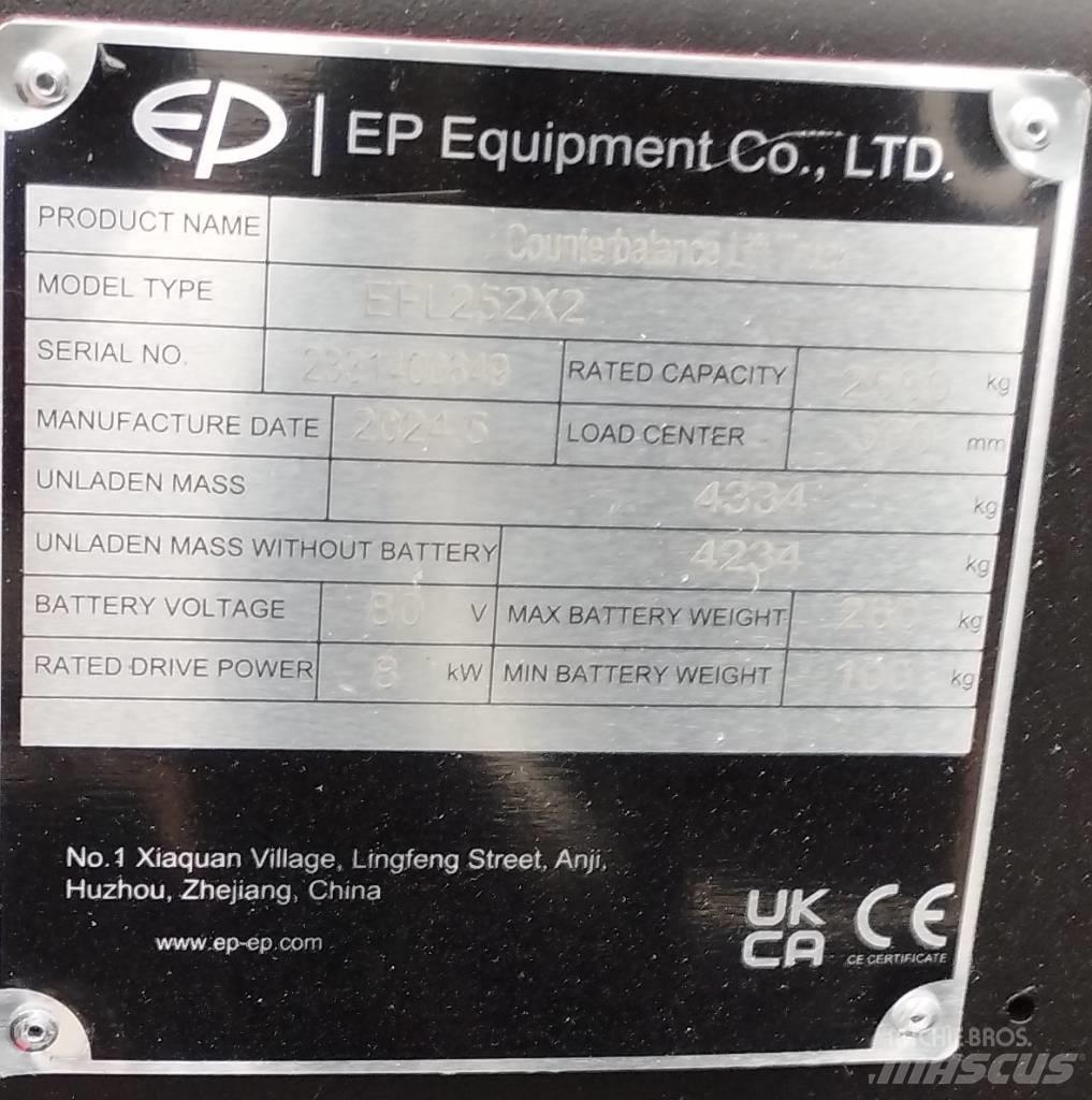 EP EFL 252 X LI-ON Elektro Stapler