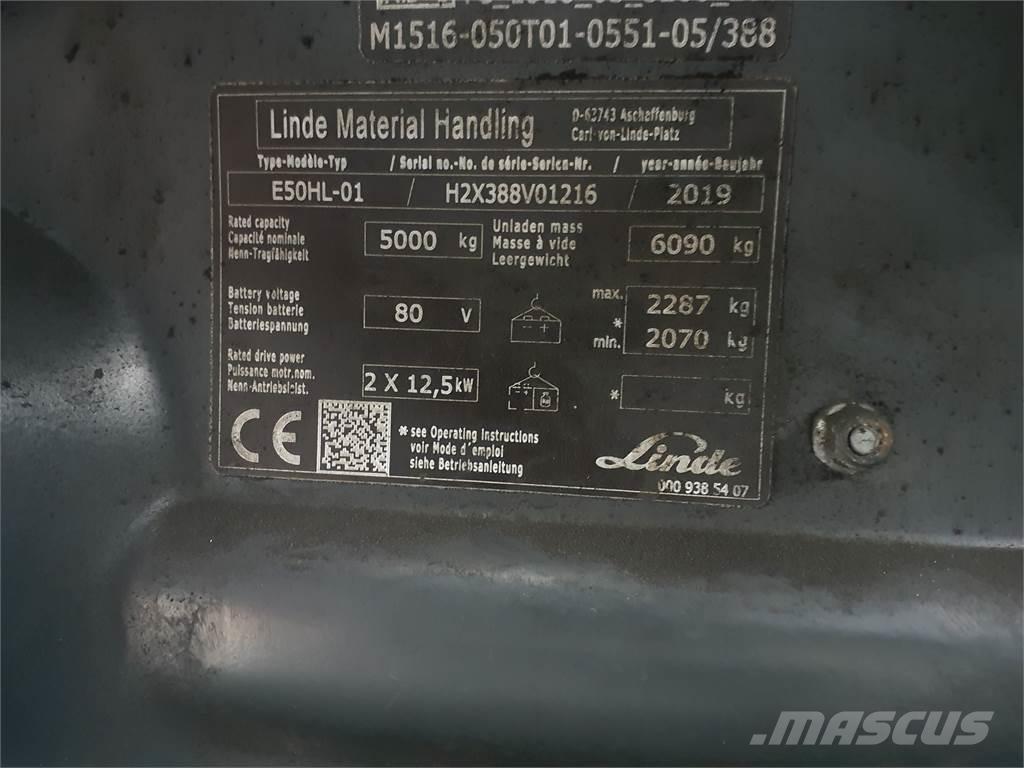 Linde E50HL Elektro Stapler