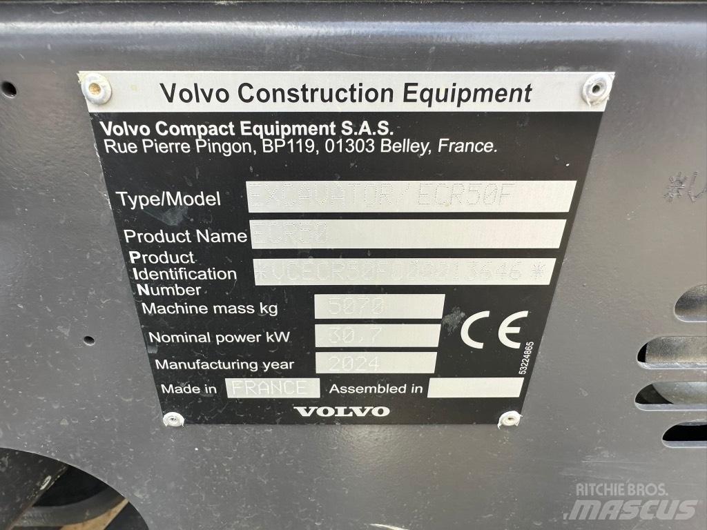 Volvo ECR50 F Minibagger < 7t