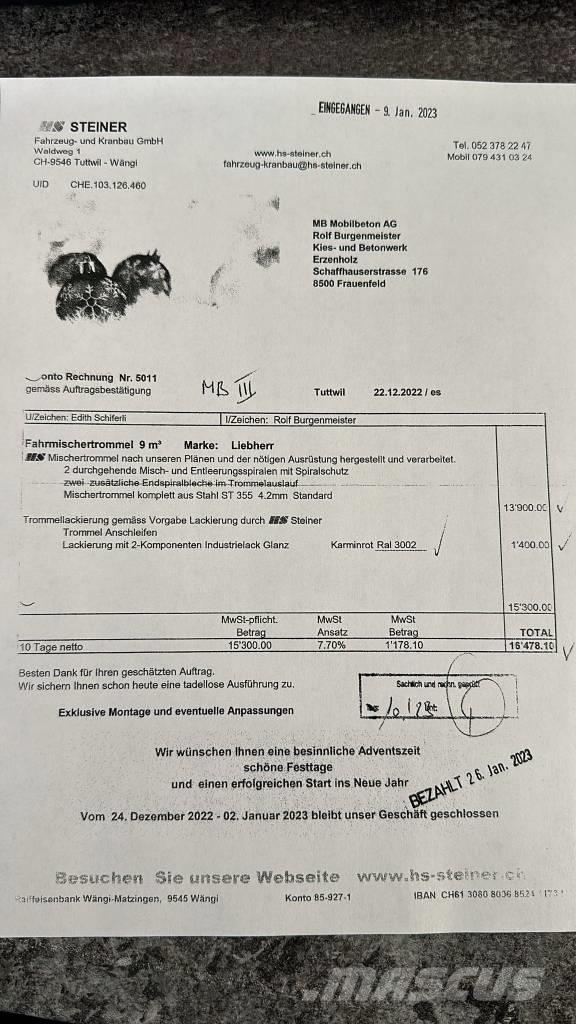 MAN 35.400 Beton-Mischfahrzeuge