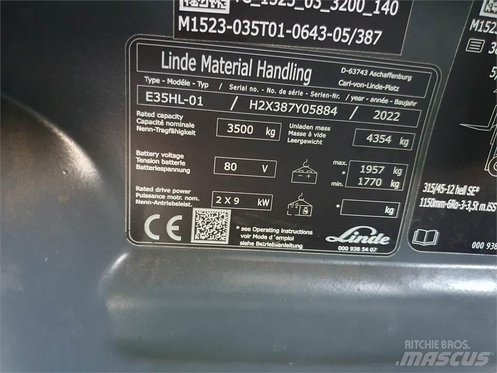 Linde E35HL Elektro Stapler