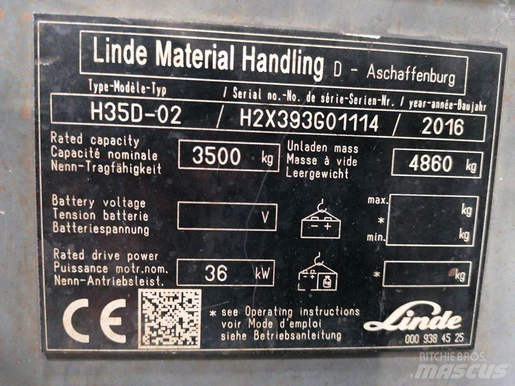 Linde H35D-02 Diesel Stapler