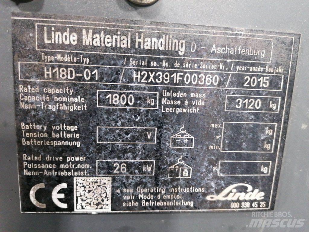 Linde H18D-01 Gas Stapler