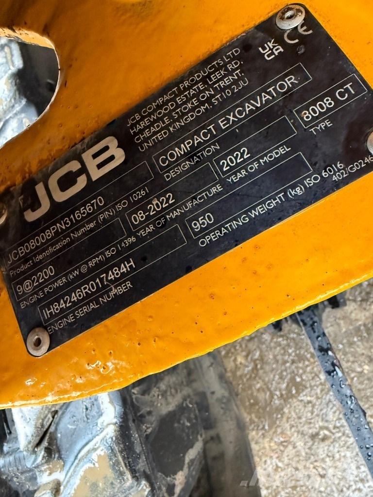 JCB 8008 CTS Minibagger < 7t