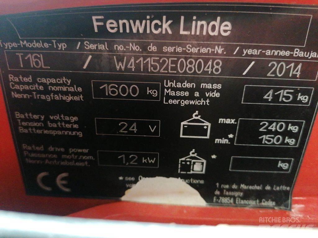 Linde T16L Niedergabelstapler