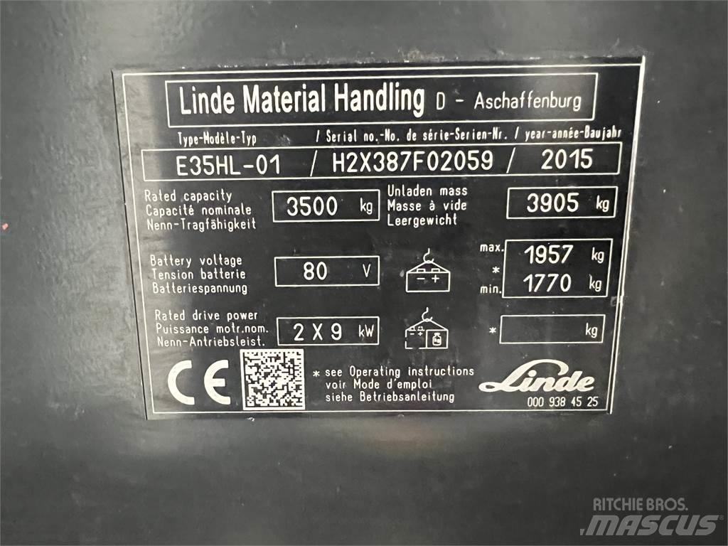 Linde E35HL-01 Elektro Stapler