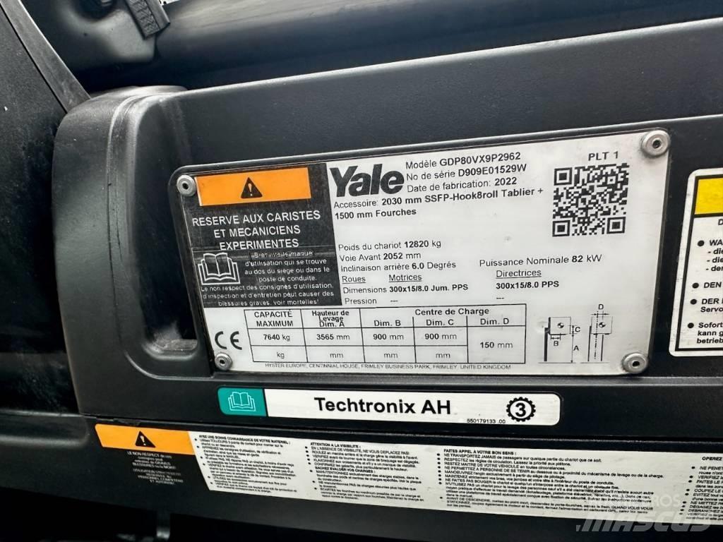 Yale gdp80vx9 Diesel Stapler