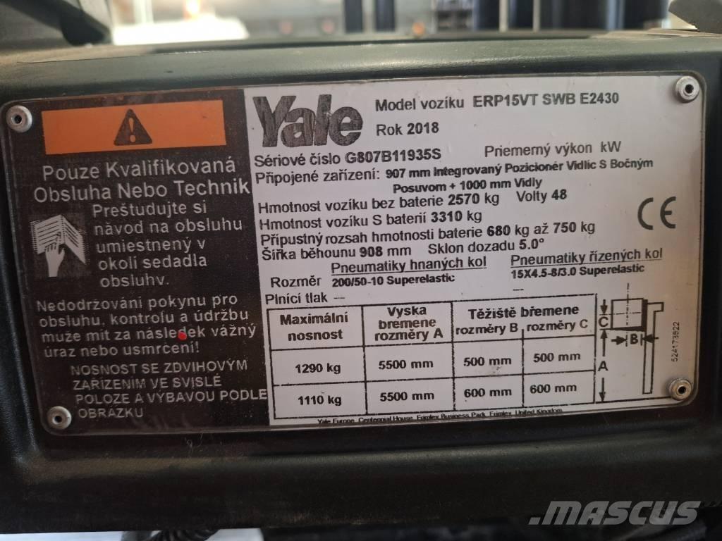 Yale ERP15VT Elektro Stapler
