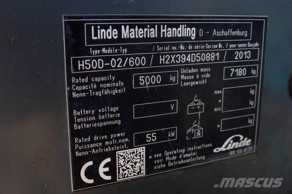 Linde H50D-02/600 Diesel Stapler