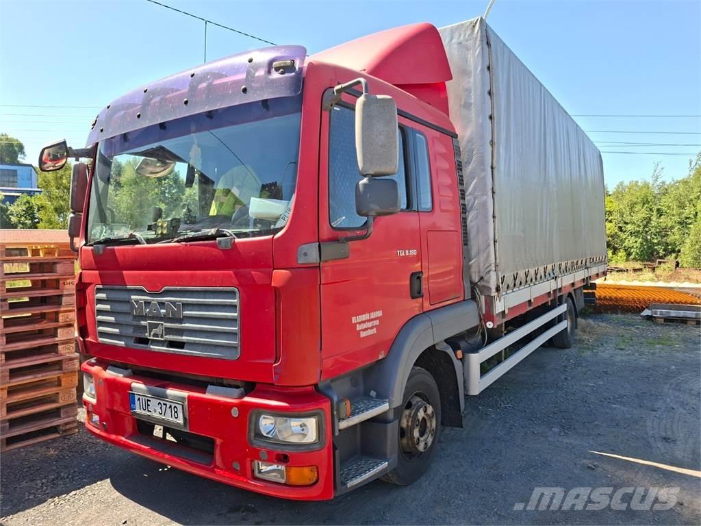 MAN TGL 7.180 Pritschenwagen/Pritschenwagen mit Seitenklappe