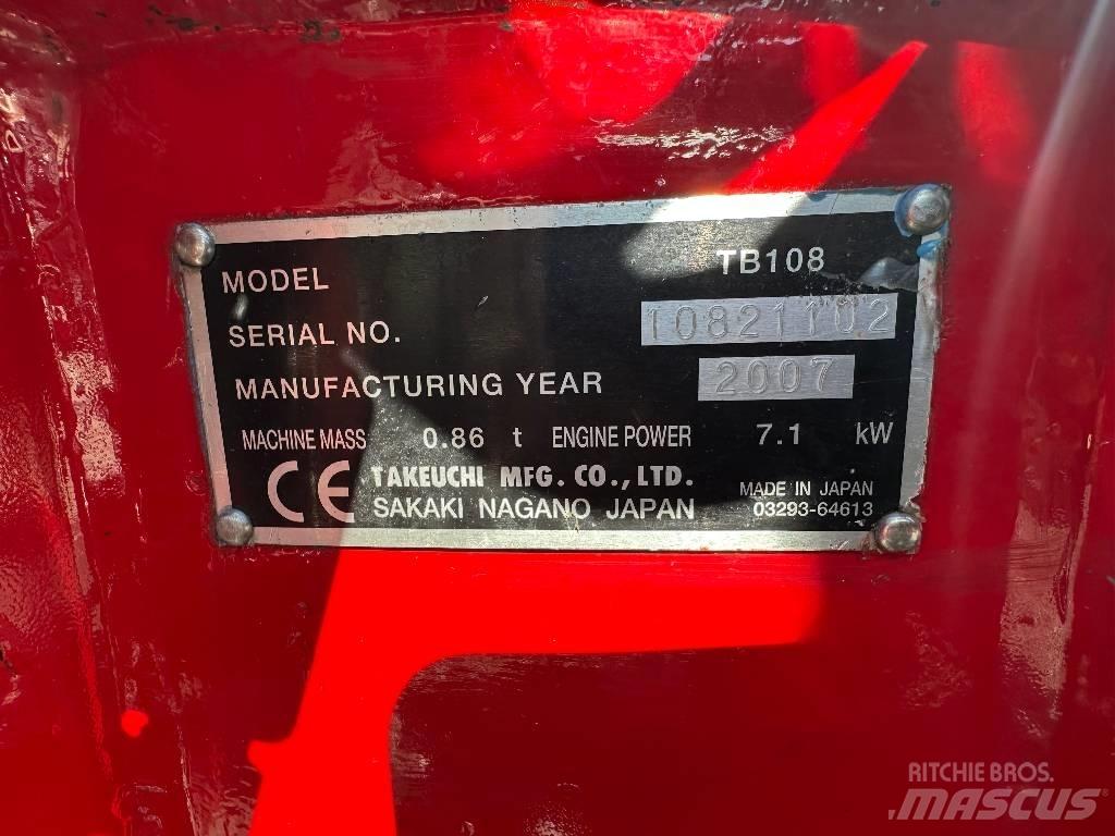Takeuchi TB 108 Minibagger < 7t