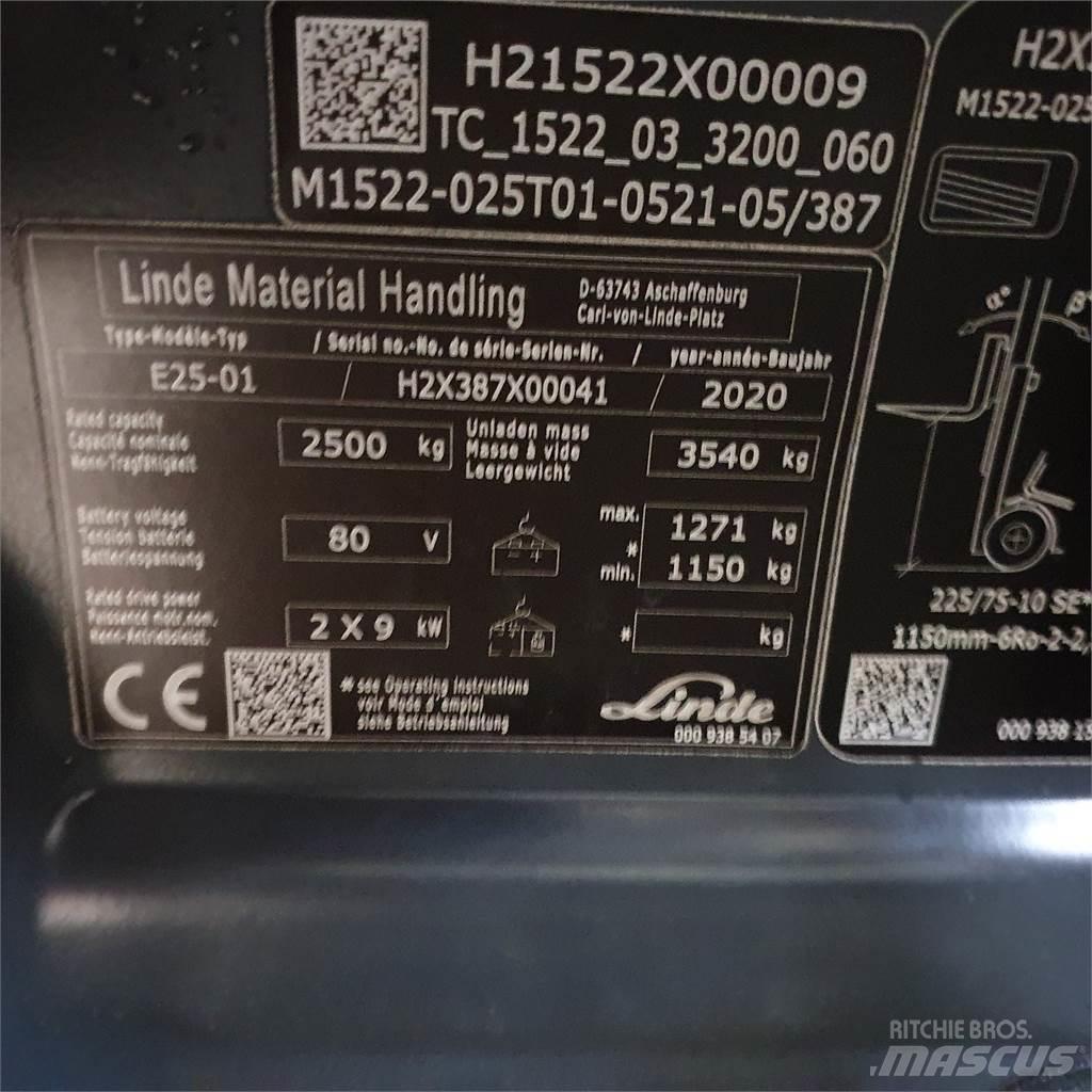 Linde E25 Elektro Stapler