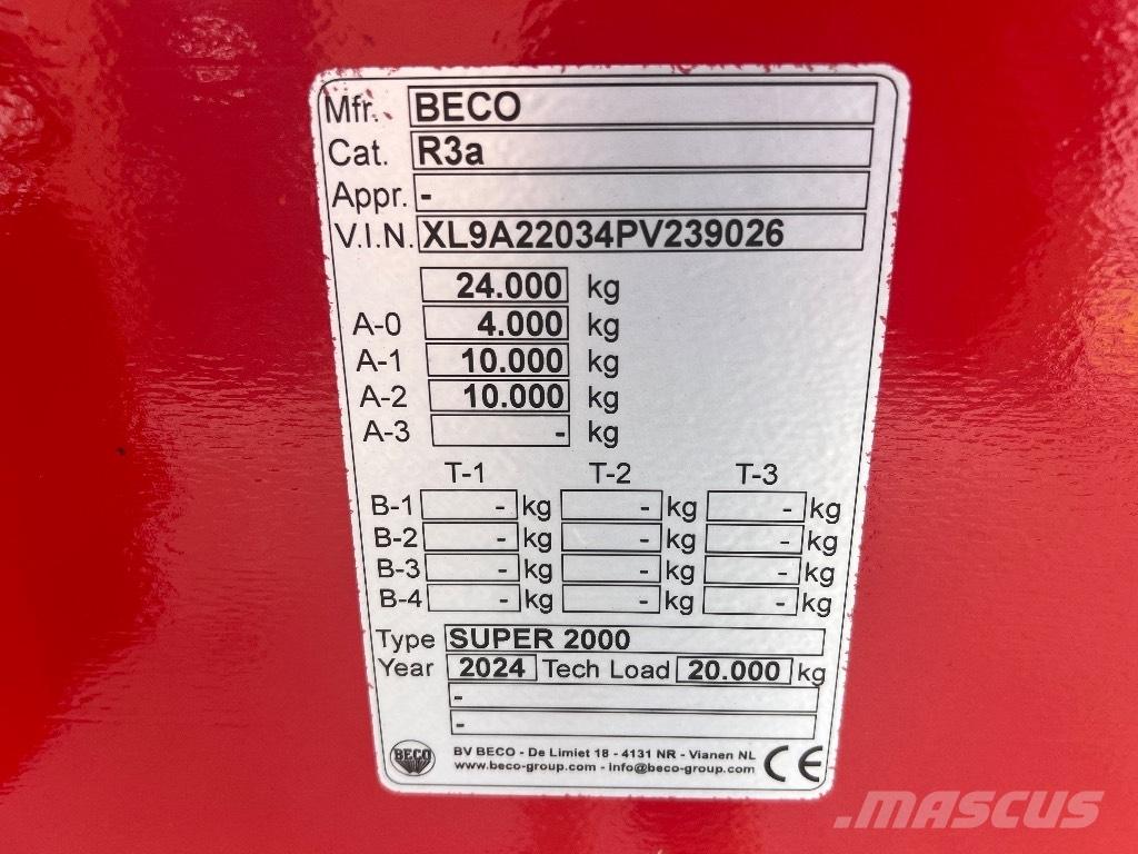 Beco Super 2000 Kippanhänger
