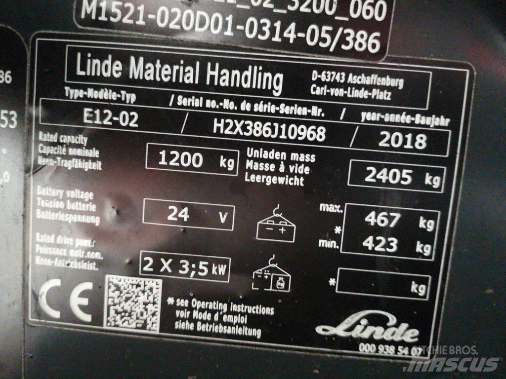Linde E12-02 Elektro Stapler