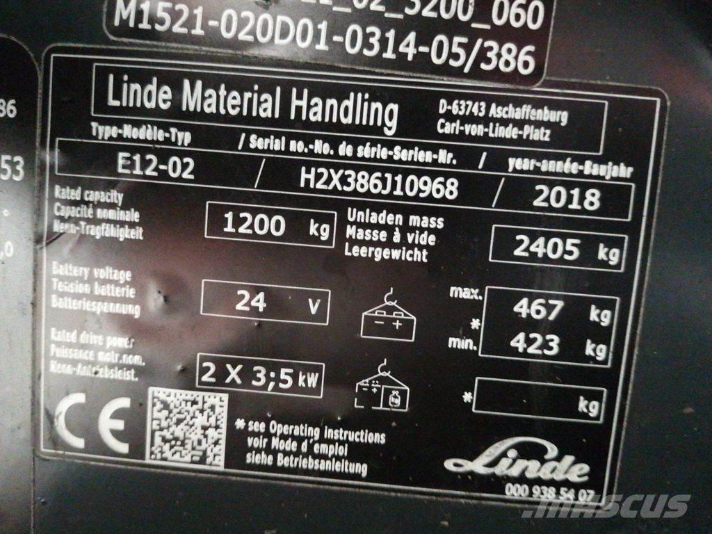 Linde E12-02 Elektro Stapler