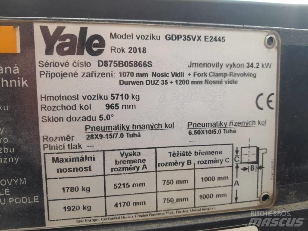 Yale GDP35VX Diesel Stapler
