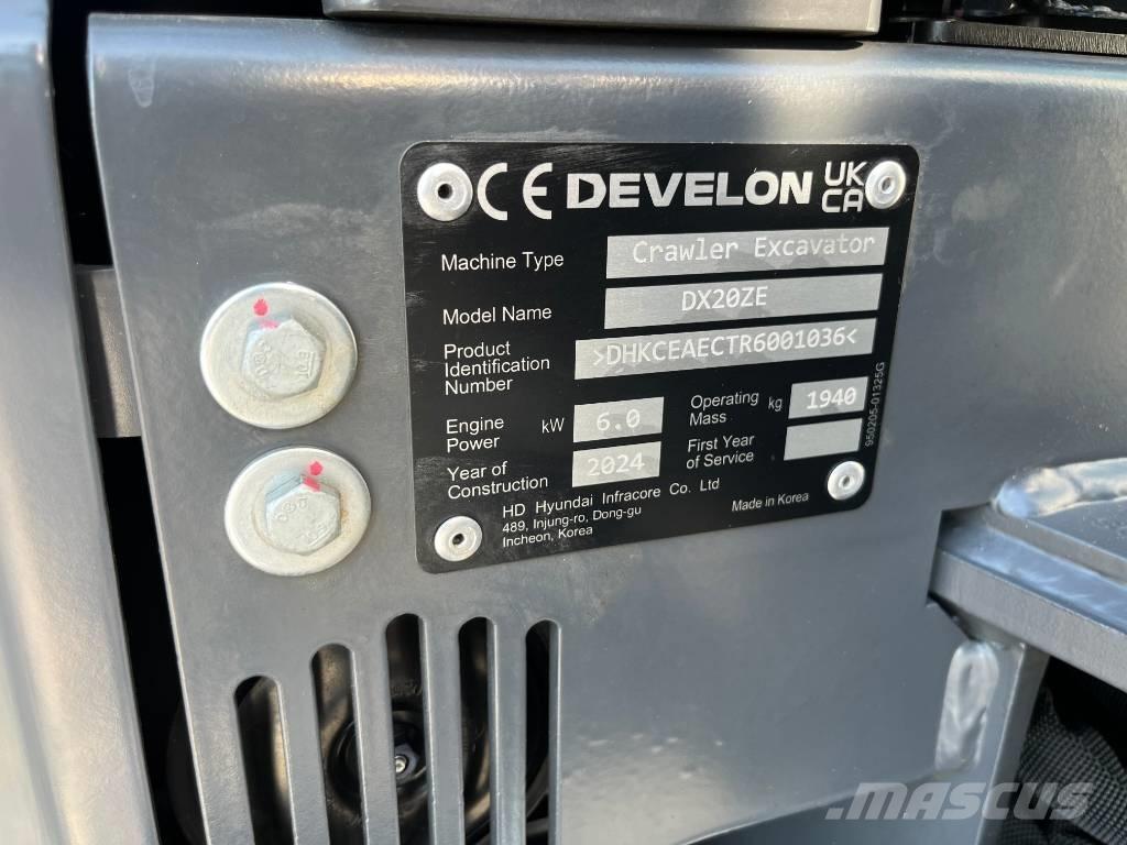 Develon DX 20 ZE Minibagger < 7t