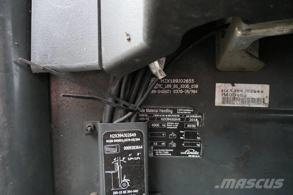 Linde H 40 D-02 Diesel Stapler