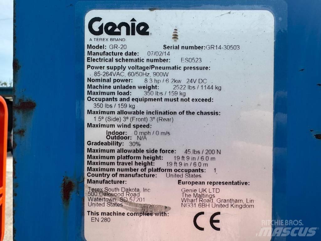 Genie GR 20 Personenaufzüge