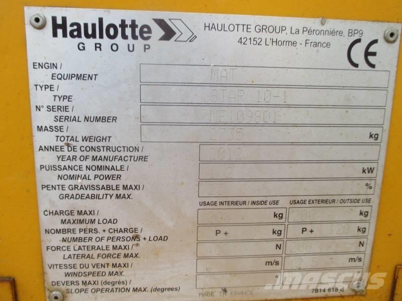 Haulotte Star 10 Personenaufzüge