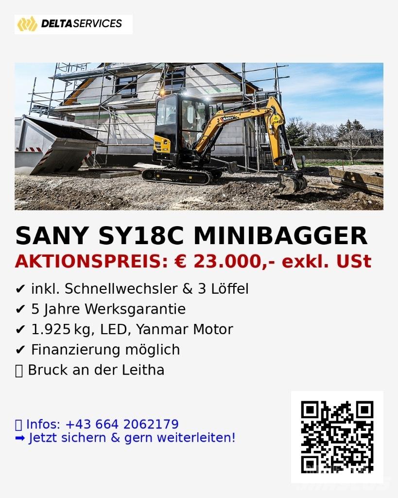 Sany SY 18 C Minibagger < 7t