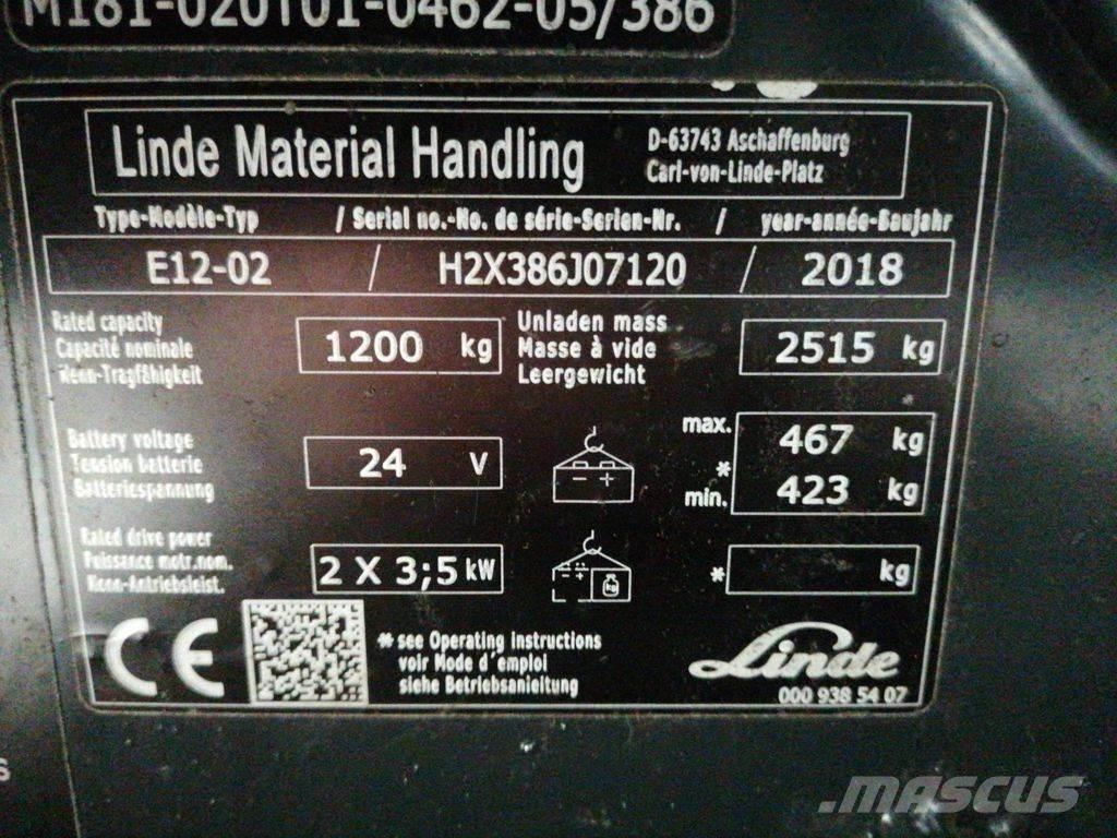Linde E12-02 Elektro Stapler