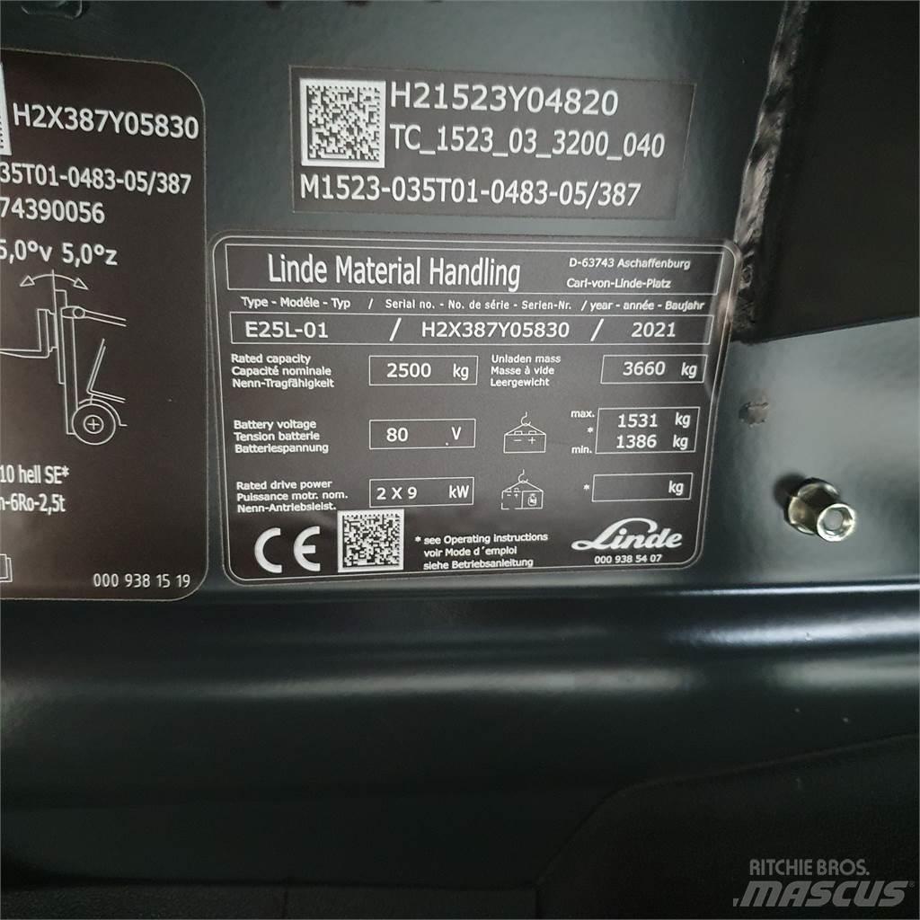 Linde E25L Elektro Stapler
