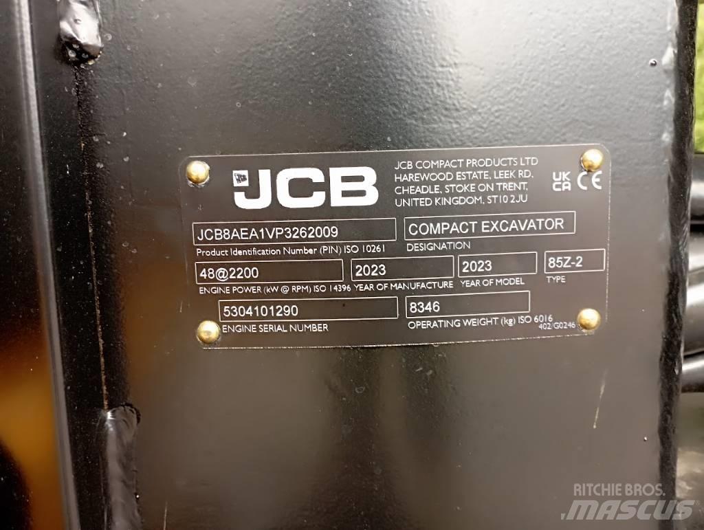 JCB 85Z Midibagger  7t - 12t