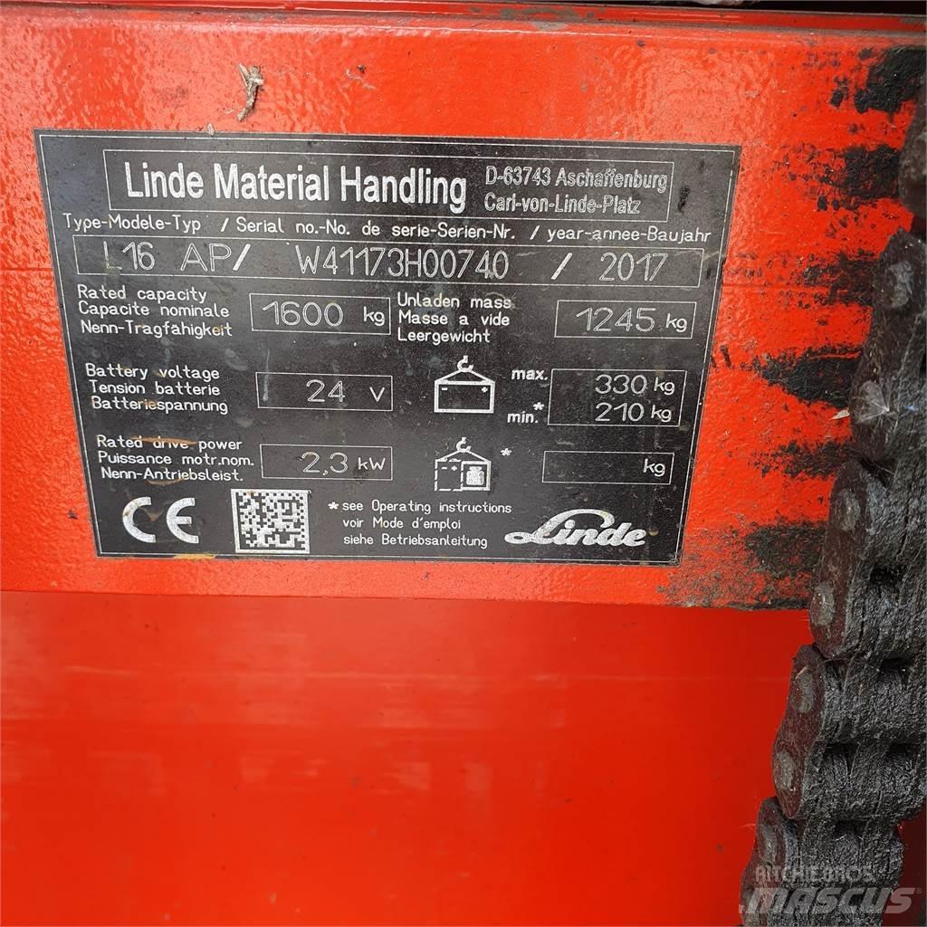 Linde L16AP Deichselstapler