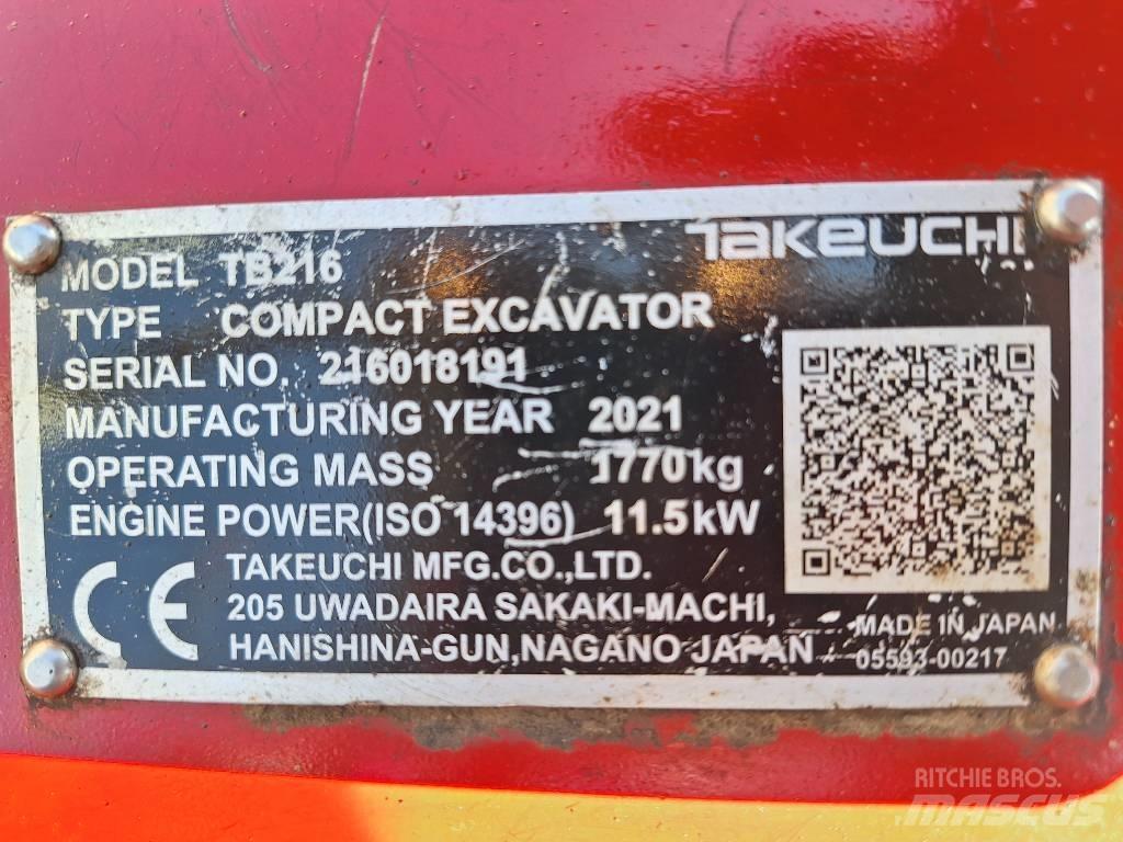 Takeuchi TB 216 Minibagger < 7t