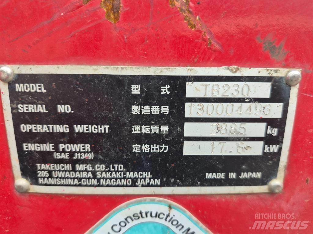 Takeuchi TB 230 Minibagger < 7t