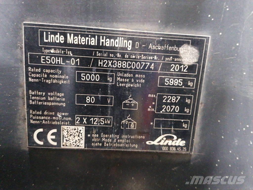 Linde E50HL-01 Elektro Stapler
