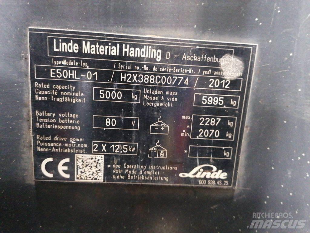 Linde E50HL-01 Elektro Stapler