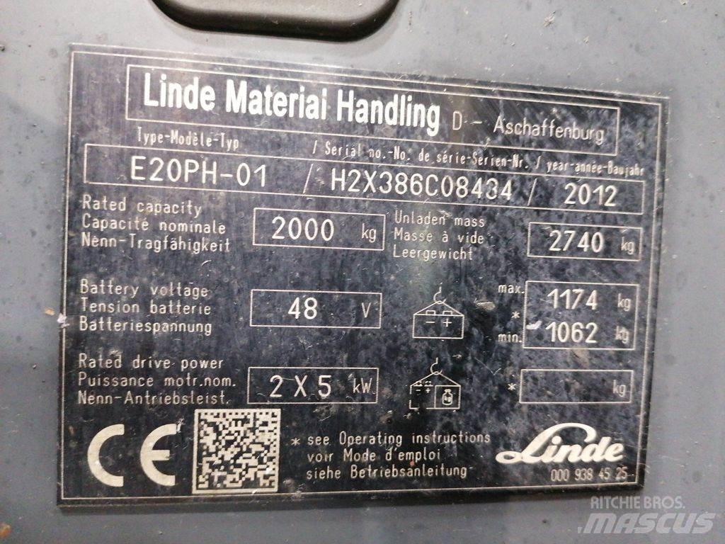 Linde E20PH-01 Elektro Stapler