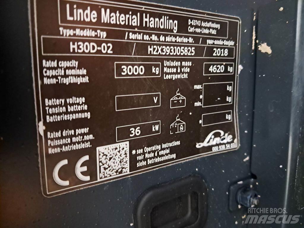Linde H30D-02 Diesel Stapler