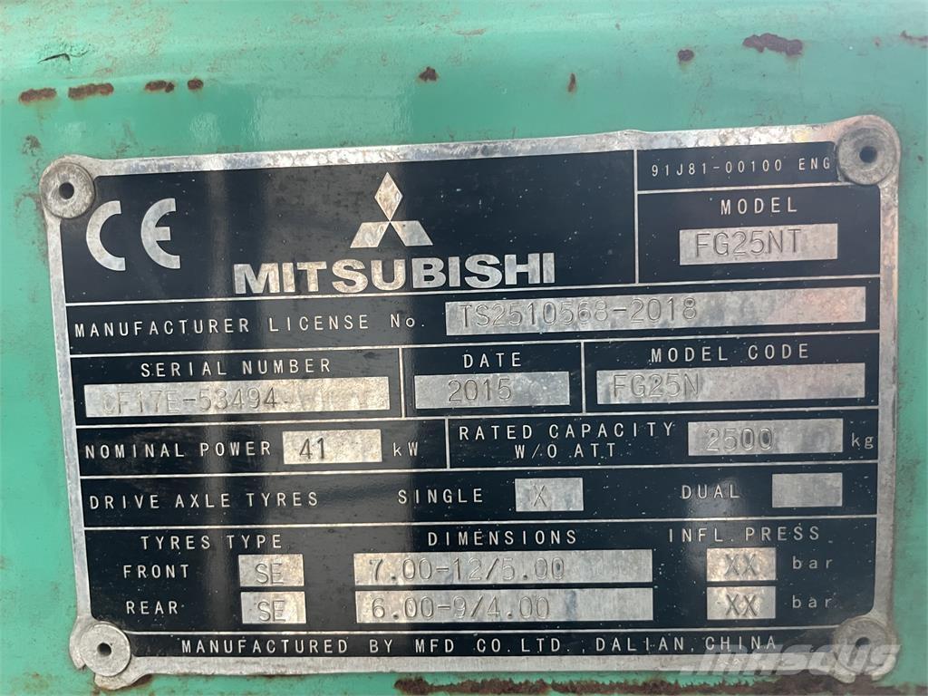Mitsubishi FG25T Gas Stapler