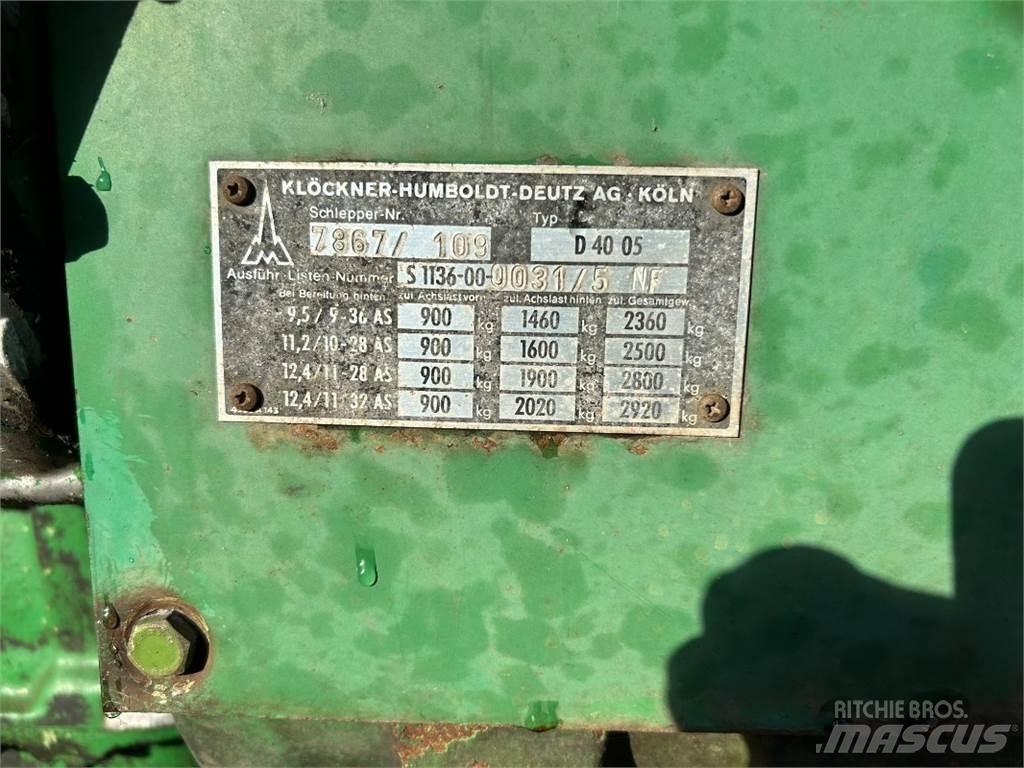 Deutz D 4005 Traktoren