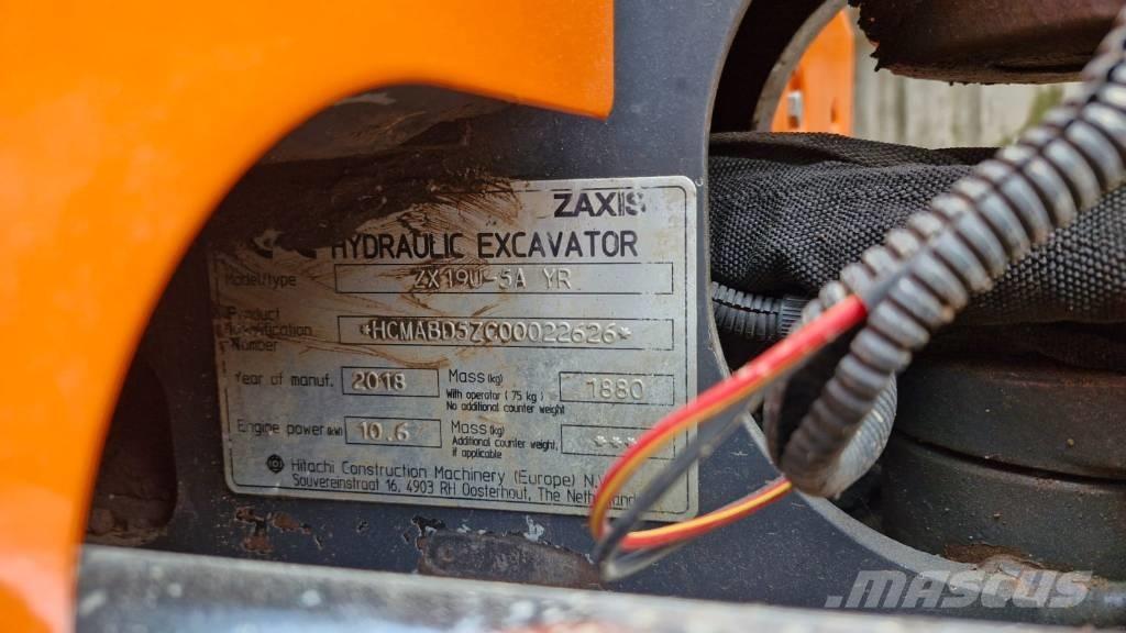 Hitachi ZX 19 U-5 Minibagger < 7t
