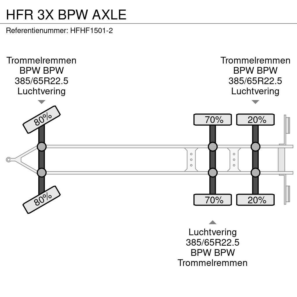 HFR 3X BPW AXLE Pritschenanhänger