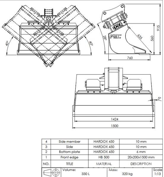 PMC HPB 118 Schaufeln