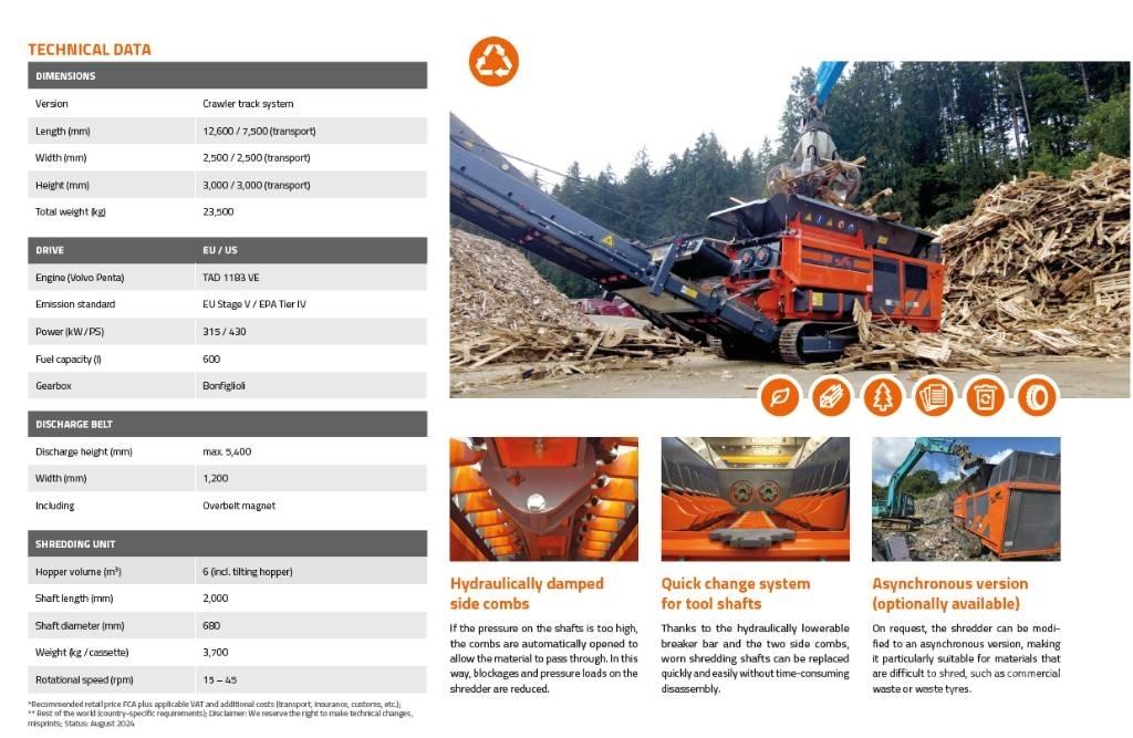 Arjes Eurec S-850 Schredder