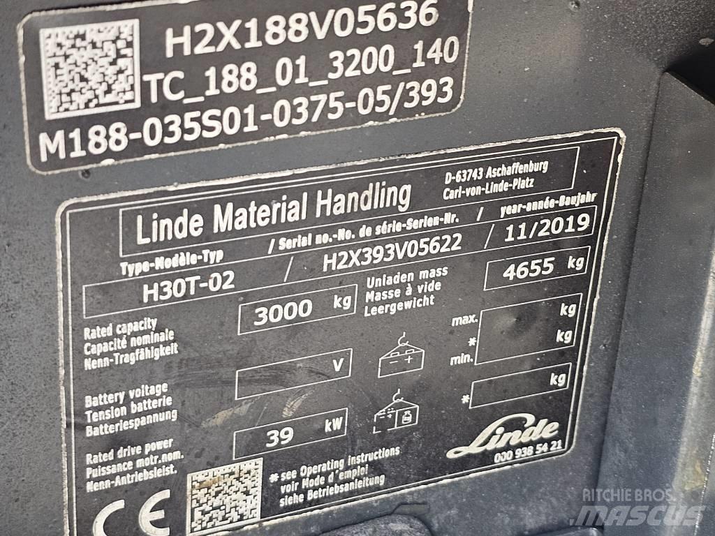 Linde H30T-02 Gas Stapler