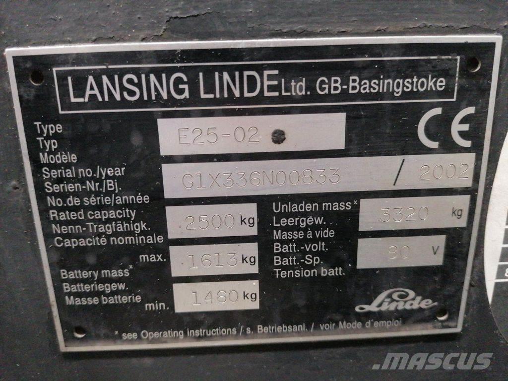 Linde E25-02 Elektro Stapler