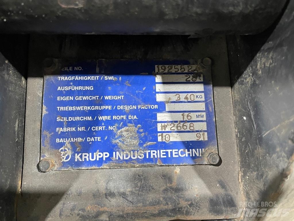 Krupp hookblock 28T Kran-Teile und Zubehör