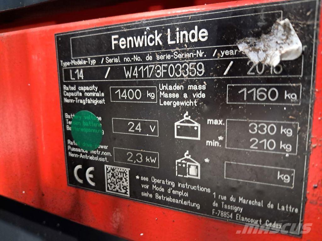 Linde L14 I Deichselstapler